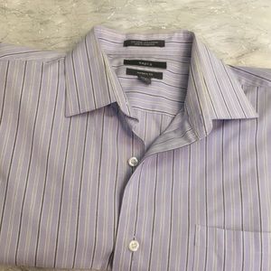 Striped modern fit casual shirt